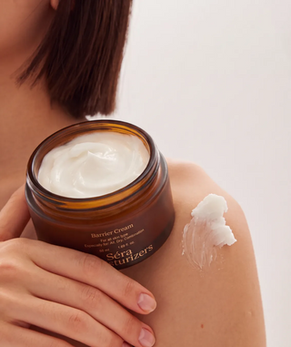Barrier Cream applied to skin