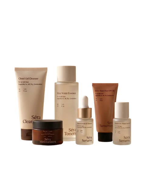 Discovery Minis travel sizes with a linen pouch