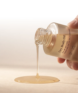 Dry Body Oil texture close-up