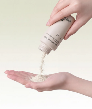 Enzyme Powder Wash applied to skin