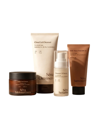 Morning Ritual Set: Cloud Gel Cleanser, Vitamin C 15 Serum, Daily Gel Cream and Daily Sheer Fluid SPF 50
