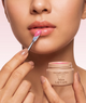Overnight Lip Balm applied to lips