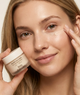 Model using Peptide Eye Cream