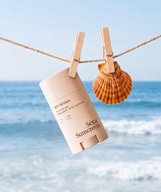 SPF 50 Stick in a styled setting